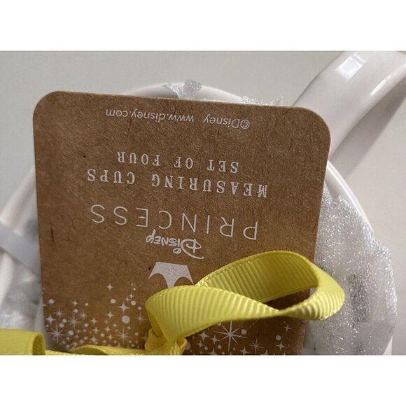 Set Of 4 Rae Dunn Disney Beauty And The Beast BELLE Measuring Cups With Handle - Picture 11 of 11